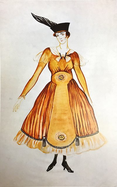 ドレスデザイン 作： Olga Rozanova